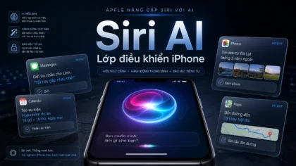Siri AI biến trợ lý ảo thành lớp điều khiển iPhone