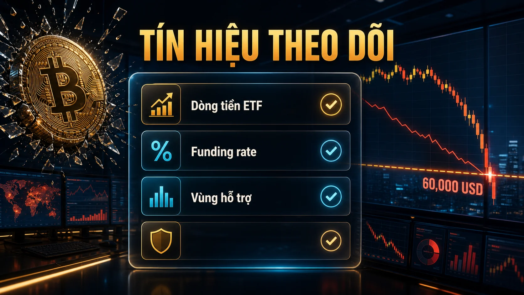Các tín hiệu cần theo dõi sau cú giảm của Bitcoin