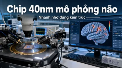 Chip 40nm mô phỏng não và benchmark Nvidia A100