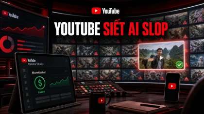 YouTube siết AI slop và làm rõ chính sách kiếm tiền