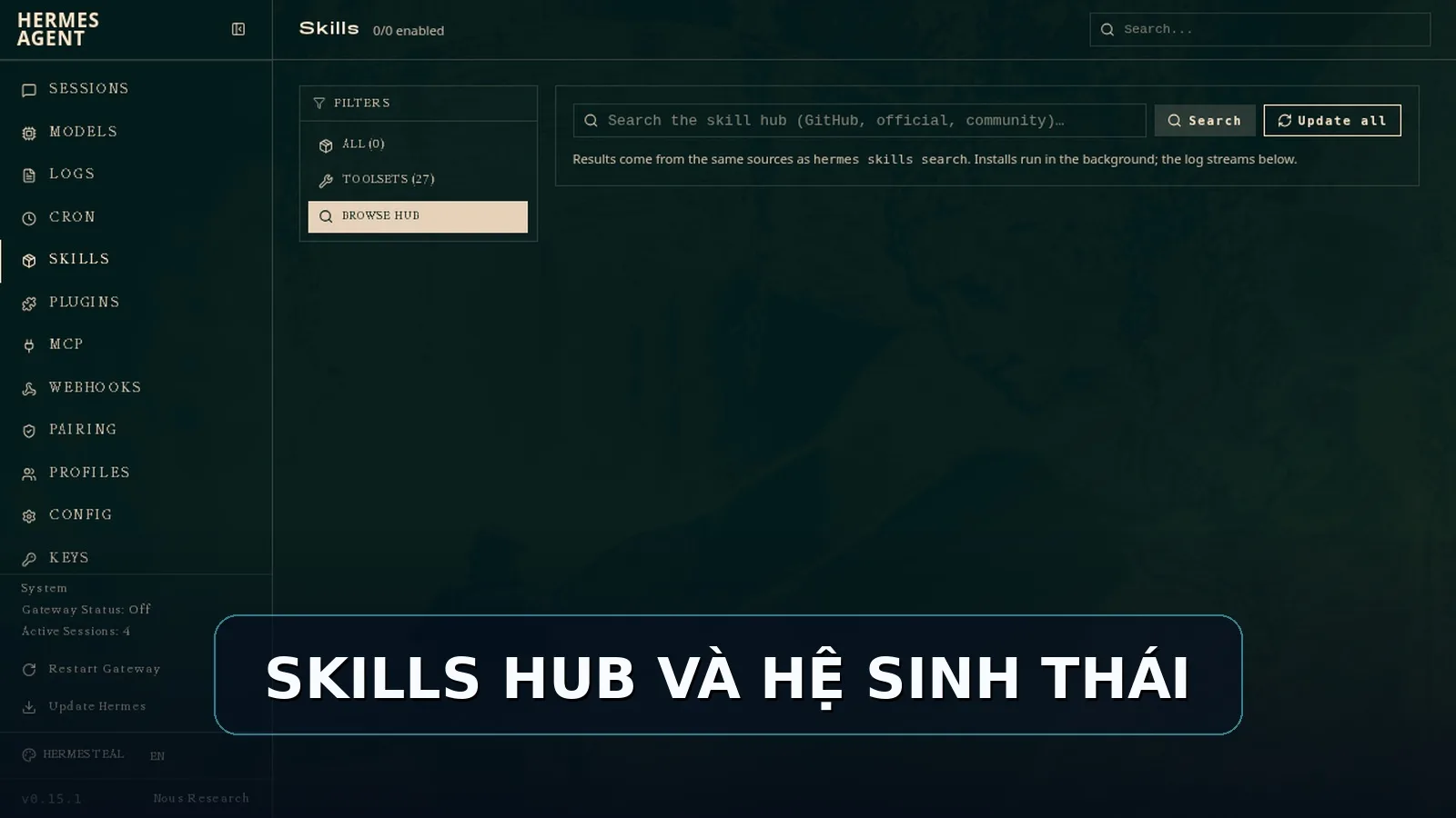 Skills Hub và hệ sinh thái Hermes Agent